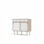 Zobrazit detail zboží: Komoda Ruby 2d2s hickory/bílá (Ruby)