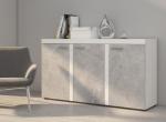 Zobrazit detail zboží: Komoda Rizo 3D bílá/beton ()