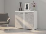 Zobrazit detail zboží: Komoda Rizo 2D bílá/beton ()