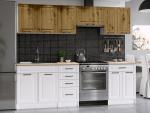 Zobrazit detail zboží: Kuchyňská linka Ilona 240/180 artisan/bílá MAT (Ilona)