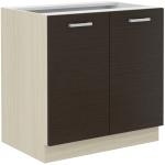 Zobrazit detail zboží: Kuchyňská skříňka Christo 80D-2F-BB dub ferrara/legno tmavé (Christo)