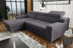 Zobrazit detail zboží: Sedací souprava Darina Premium L tmavě šedá (pravé)