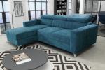 Zobrazit detail zboží: Sedací souprava Mildred Premium L modrá (levé)