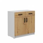 Zobrazit detail zboží: Skříňka Matylda 105 spodní dub artisan/sv.šedá (Kancelářský nábytek)