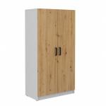 Zobrazit detail zboží: Skříň s věšákem Matylda 108 dub artisan/sv.šedá (Kancelářský nábytek)
