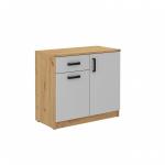 Zobrazit detail zboží: Komoda Matylda 820 sv.šedá/dub artisan (Kancelářský nábytek)