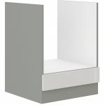 Zobrazit detail zboží: Kuchyňská skříňka na sporák Bolzano 60 D GAZ BB bílý lesk/šedá (Bolzano)
