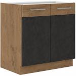 Zobrazit detail zboží: Kuchyňská skříňka Vega 80 ZL 2F BB matera mat/dub lancelot (Vega)