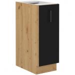 Zobrazit detail zboží: Kuchyňská skříňka Molly 30 D CARGO BB černá/dub artisan (Molly)