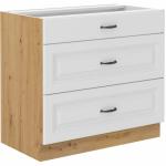 Zobrazit detail zboží: Kuchyňská skříňka Stipe 80 D 3S BB bílá/dub artisan (Stilo)