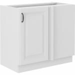 Zobrazit detail zboží: Rohová spodní kuchyňská skříňka Stipe 105-DN-1F-BB bílá (Stilo)
