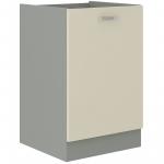 Zobrazit detail zboží: Kuchyňská skříňka Karpo 40 D 1F BB krémový lesk/šedá (Karpo)
